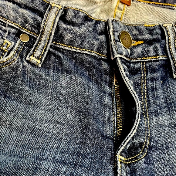 Paige Skyline Ankle Peg Slightly Distressed Blue Denim Jeans Size 27 - Picture 8 of 13